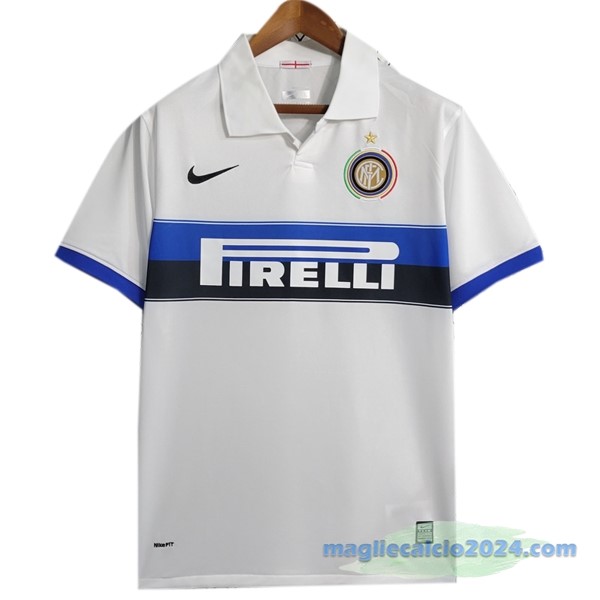 Seconda Maglia Inter Milán Retro 2009 2010 Bianco Poco Prezzo