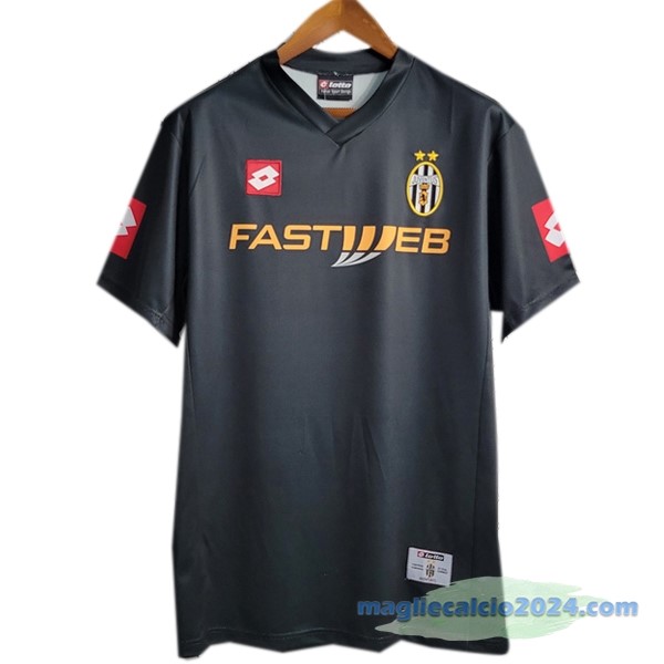 Seconda Maglia Juventus Retro 2001 2002 Nero Poco Prezzo