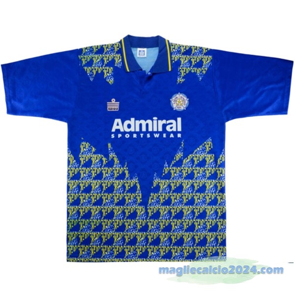 Seconda Maglia Leeds United Retro 1992 1993 Azul Poco Prezzo
