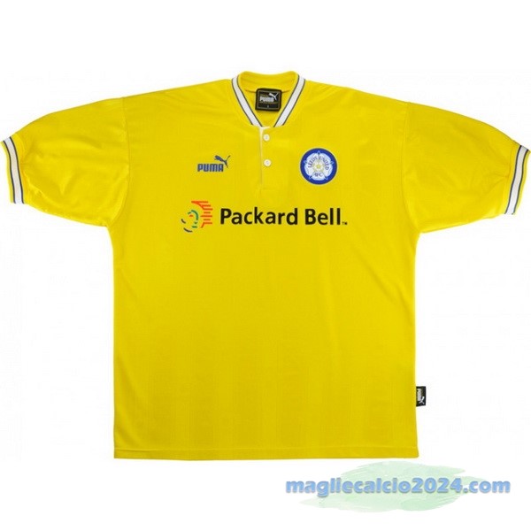 Seconda Maglia Leeds United Retro 1997 1998 Giallo Poco Prezzo