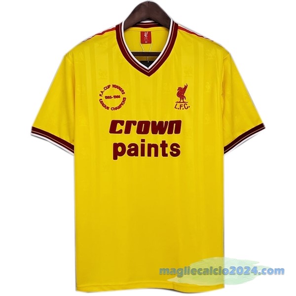 Seconda Maglia Liverpool Retro 1985 Giallo Poco Prezzo