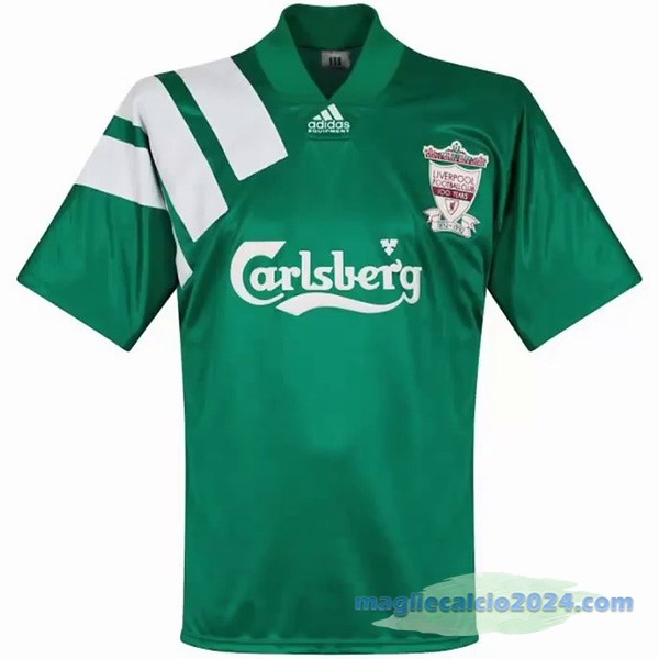 Seconda Maglia Liverpool Retro 1992 1993 Verde Poco Prezzo