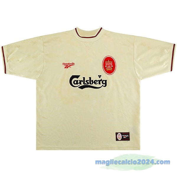 Seconda Maglia Liverpool Retro 1996 1997 Bianco Poco Prezzo
