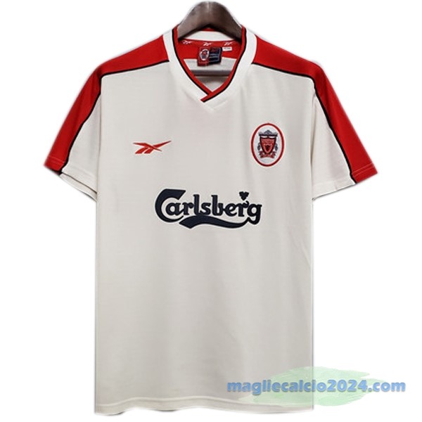 Seconda Maglia Liverpool Retro 1998 1999 Bianco Poco Prezzo