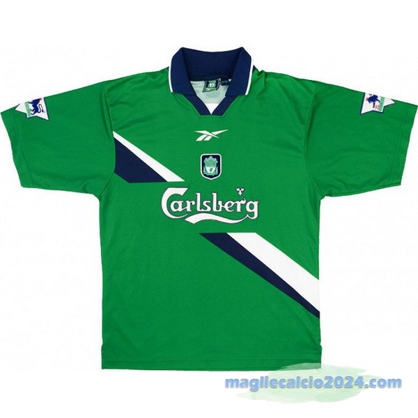 Seconda Maglia Liverpool Retro 1999 2000 Verde Poco Prezzo
