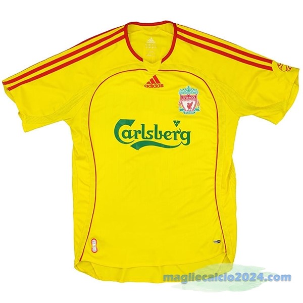 Seconda Maglia Liverpool Retro 2006 2007 Giallo Poco Prezzo