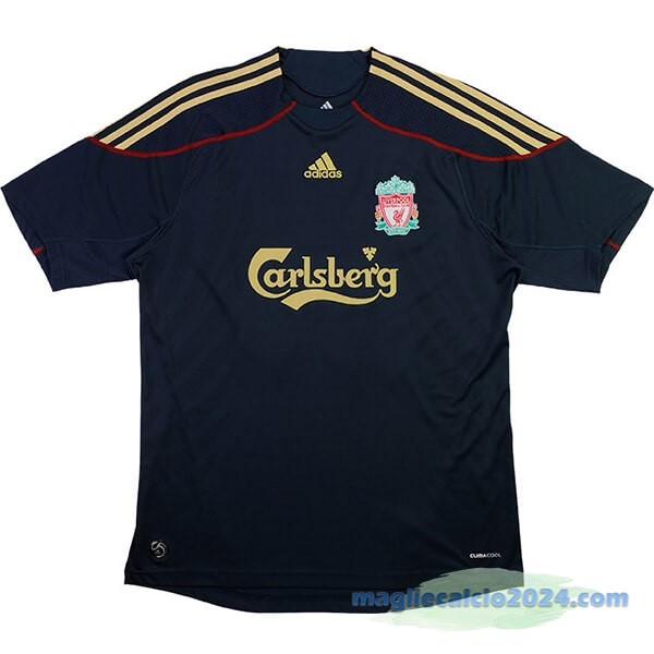 Seconda Maglia Liverpool Retro 2009 2010 Nero Poco Prezzo