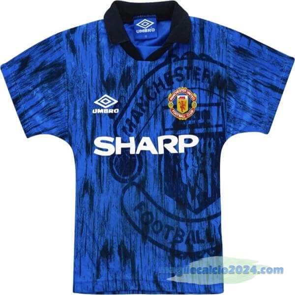 Seconda Maglia Manchester United Retro 1992 1993 Azul Navy Poco Prezzo