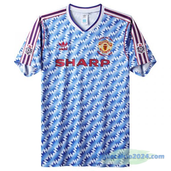 Seconda Maglia Manchester United Retro 1992 Azul Poco Prezzo