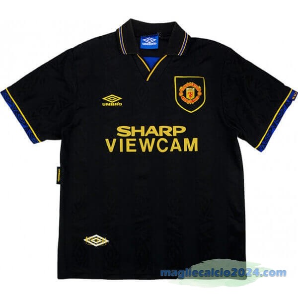 Seconda Maglia Manchester United Retro 1994 Nero Poco Prezzo