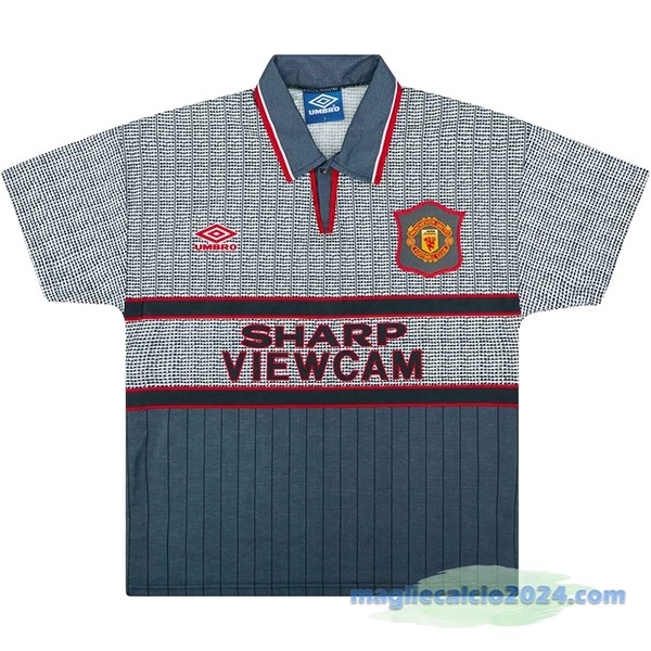 Seconda Maglia Manchester United Retro 1995 1996 Grigio Poco Prezzo