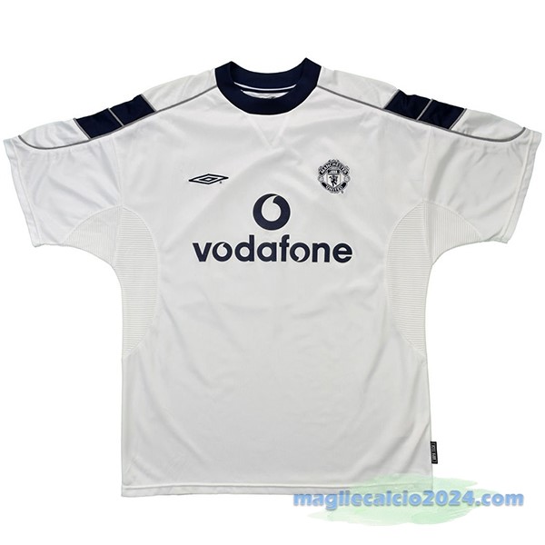 Seconda Maglia Manchester United Retro 2000 2001 Bianco Poco Prezzo