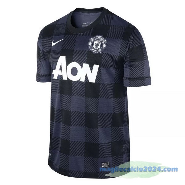 Seconda Maglia Manchester United Retro 2013 2014 Nero Poco Prezzo