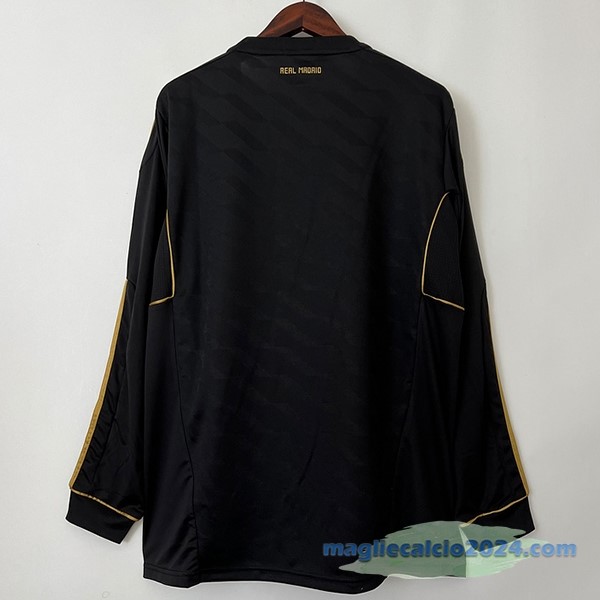 Seconda Maglia Manica lunga Real Madrid Retro 2011 2012 Nero Poco Prezzo