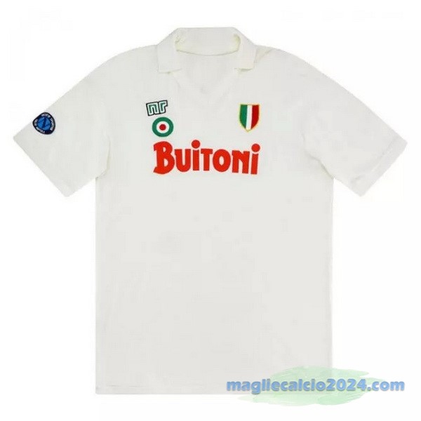 Seconda Maglia Napoli Retro 1987 1988 Bianco Poco Prezzo