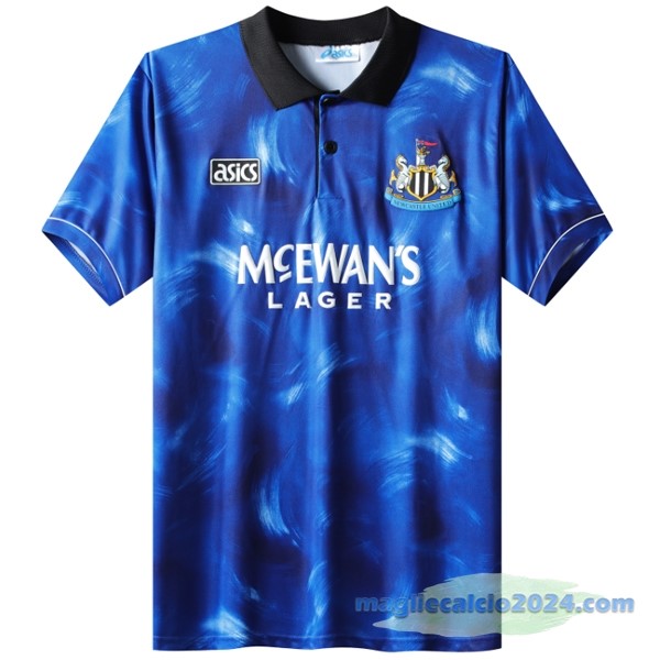 Seconda Maglia Newcastle United Retro 1993 1995 Azul Poco Prezzo