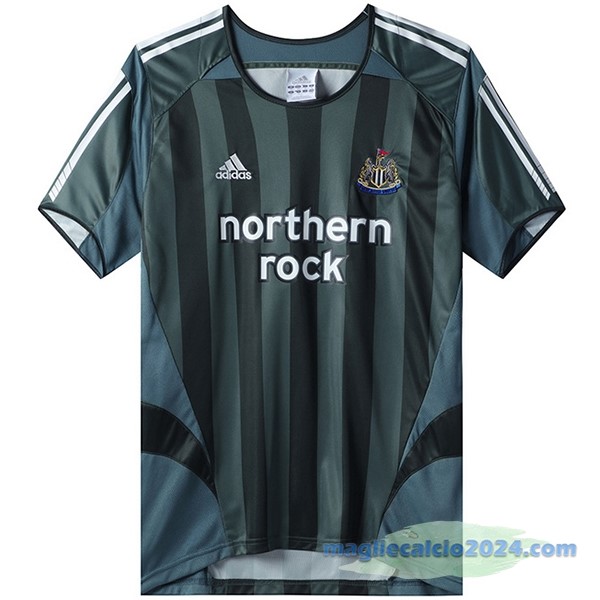 Seconda Maglia Newcastle United Retro 2004 2006 Nero Poco Prezzo
