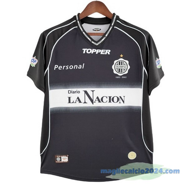 Seconda Maglia Olimpia Retro 2002 Nero Poco Prezzo
