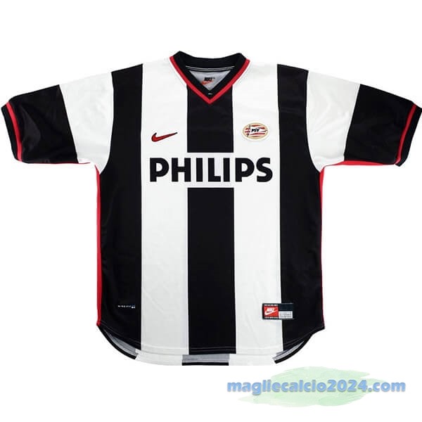 Seconda Maglia PSV Retro 1998 2000 Nero Bianco Poco Prezzo