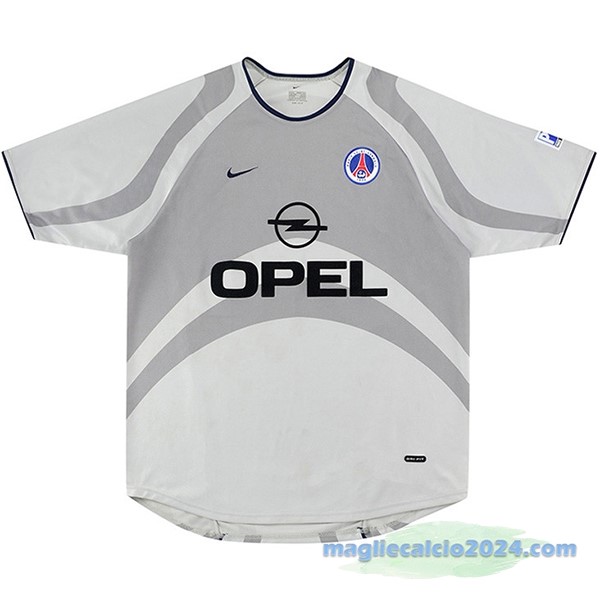 Seconda Maglia Paris Saint Germain Retro 2001 Grigio Poco Prezzo