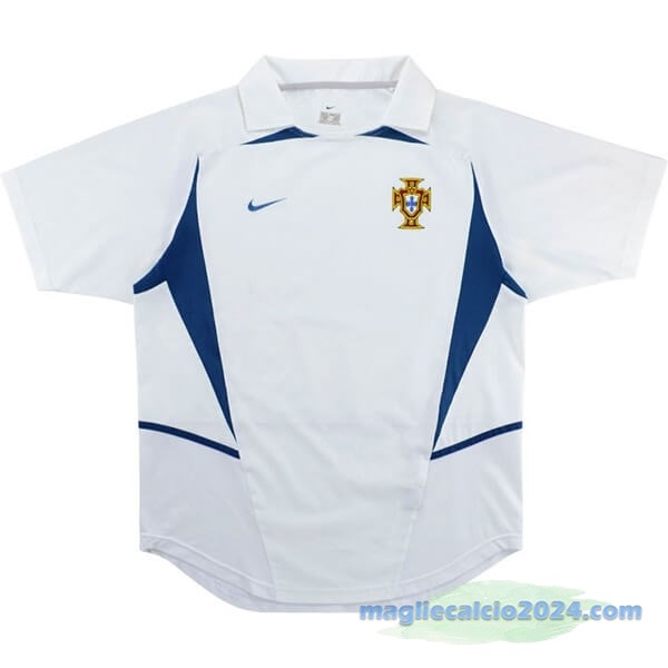 Seconda Maglia Portogallo Retro 2002 Bianco Poco Prezzo
