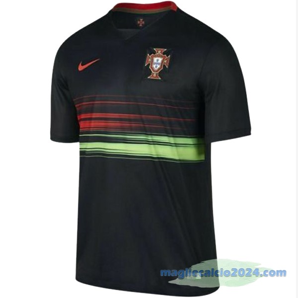 Seconda Maglia Portogallo Retro 2015 2016 Nero Poco Prezzo
