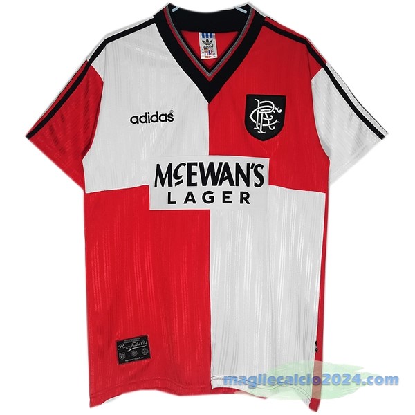 Seconda Maglia Rangers Retro 1995 1996 Rosso Poco Prezzo