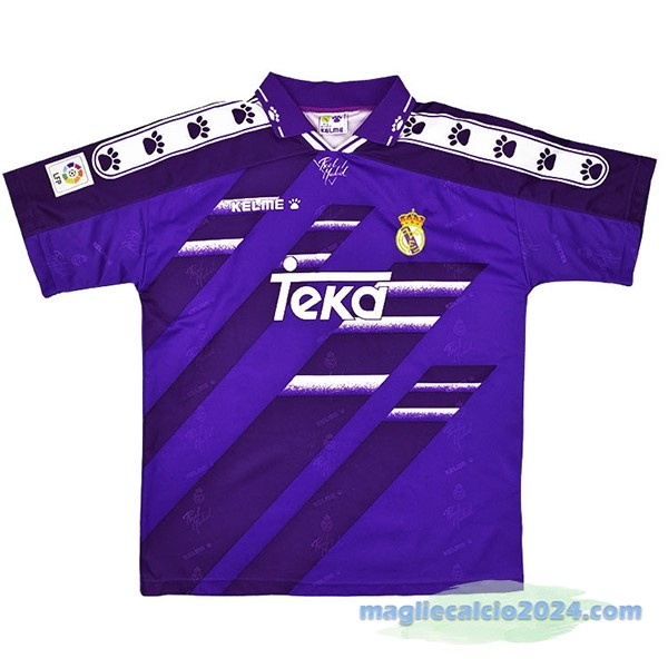 Seconda Maglia Real Madrid Retro 1994 1996 Purpureo Poco Prezzo