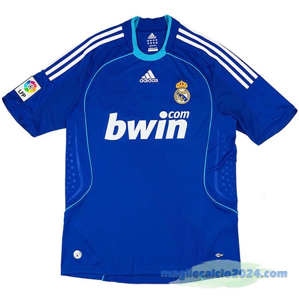 Seconda Maglia Real Madrid Retro 2008 2009 Azul Poco Prezzo
