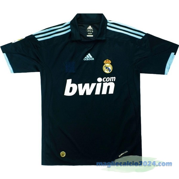 Seconda Maglia Real Madrid Retro 2009 2010 Nero Poco Prezzo