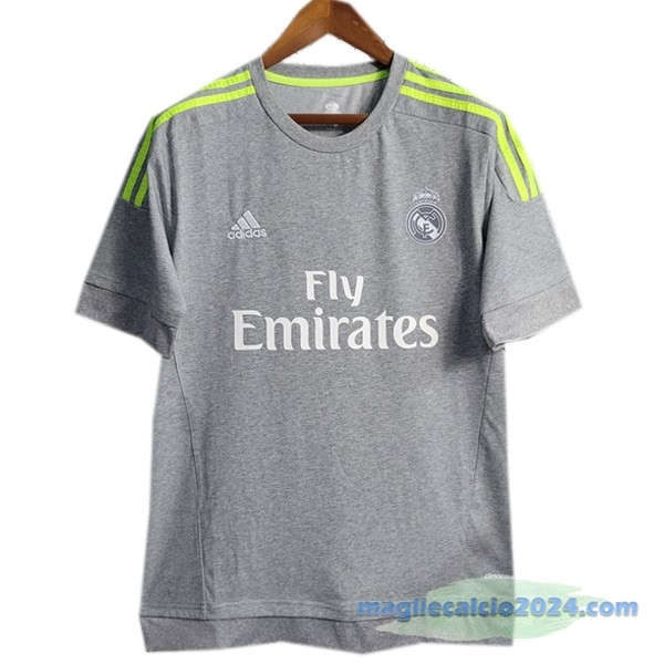 Seconda Maglia Real Madrid Retro 2015 2016 Grigio Poco Prezzo
