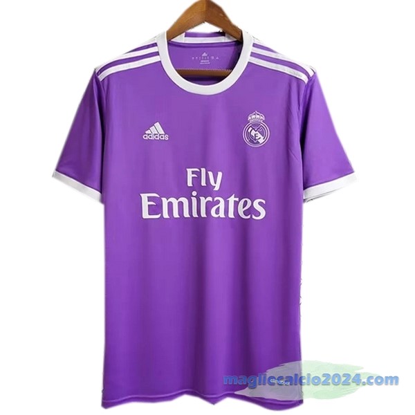 Seconda Maglia Real Madrid Retro 2016 2017 Purpureo Poco Prezzo