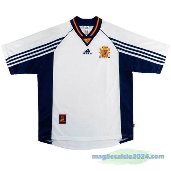 Seconda Maglia Spagna Retro 1998 Bianco Poco Prezzo