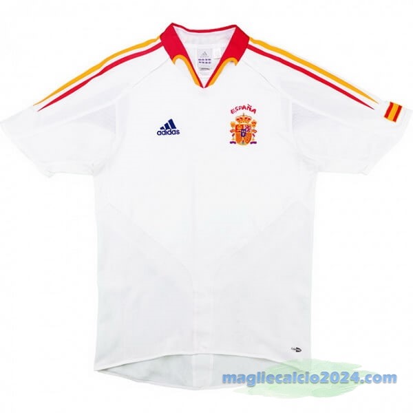 Seconda Maglia Spagna Retro 2004 2006 Bianco Poco Prezzo