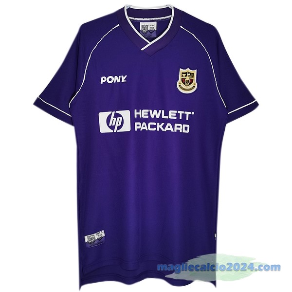Seconda Maglia Tottenham Hotspur Retro 1988 1989 Purpureo Poco Prezzo
