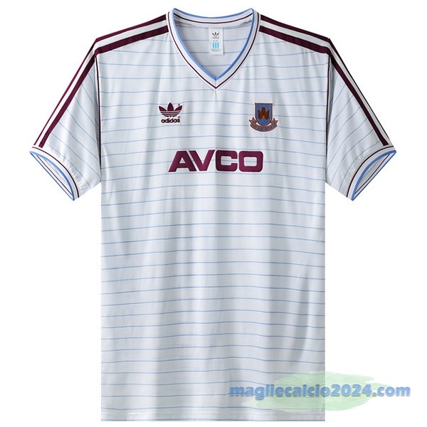 Seconda Maglia West Ham United Retro 1986 Bianco Poco Prezzo