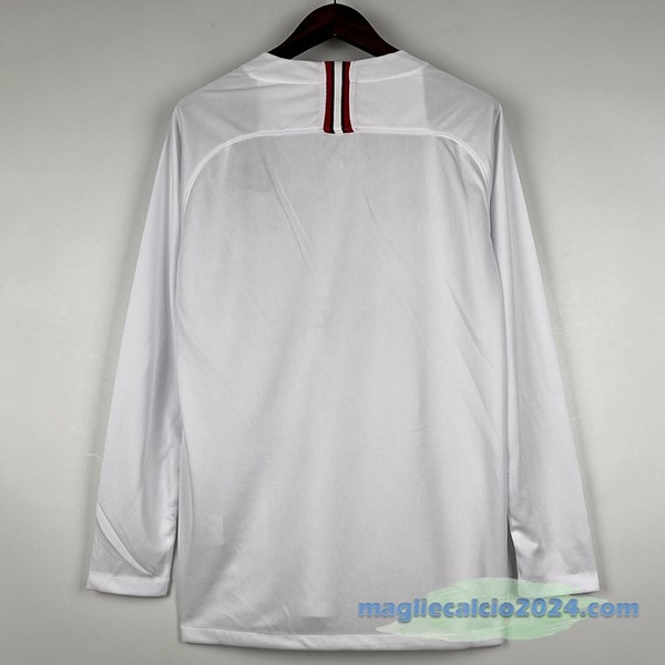 Seconda Manica lunga Paris Saint Germain Retro 2018 2019 Bianco Poco Prezzo