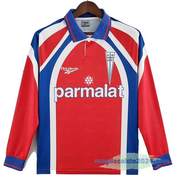 Seconda Manica lunga Universidad Católica Retro 1998 Rosso Poco Prezzo