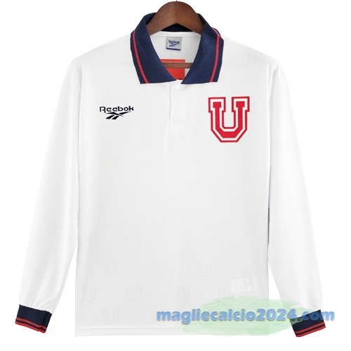 Seconda Manica lunga Universidad De Cile Retro 1998 Bianco Poco Prezzo