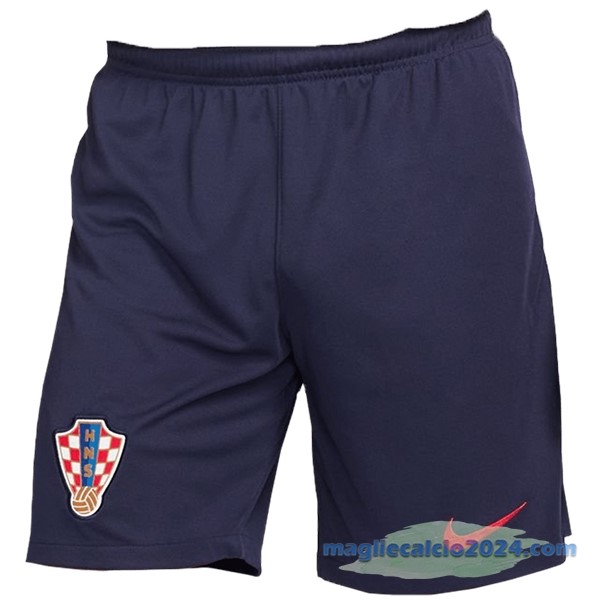 Seconda Pantaloni Croazia 2022 Azul Navy Poco Prezzo