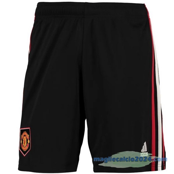 Seconda Pantaloni Manchester United 2022 2023 Nero Poco Prezzo