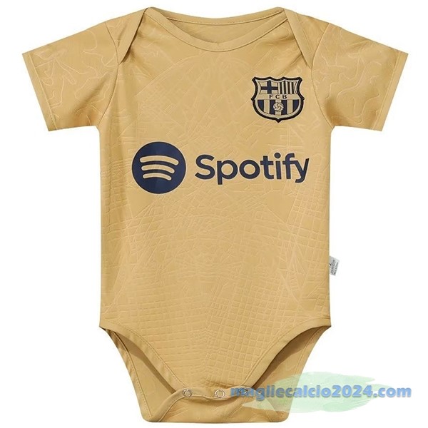 Seconda Tutine Bambino Barcelona 2022 2023 Giallo Poco Prezzo