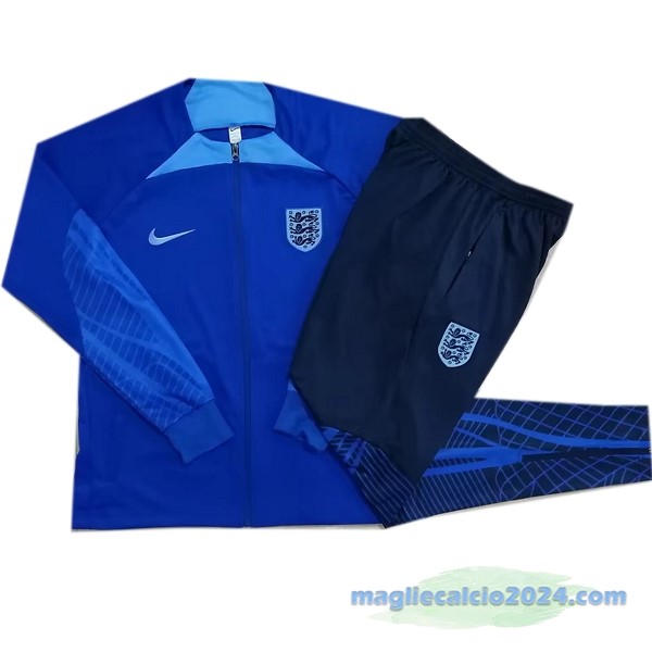 Set Completo Giacca Con Cremallera Larga Inghilterra 2022 Azul Poco Prezzo