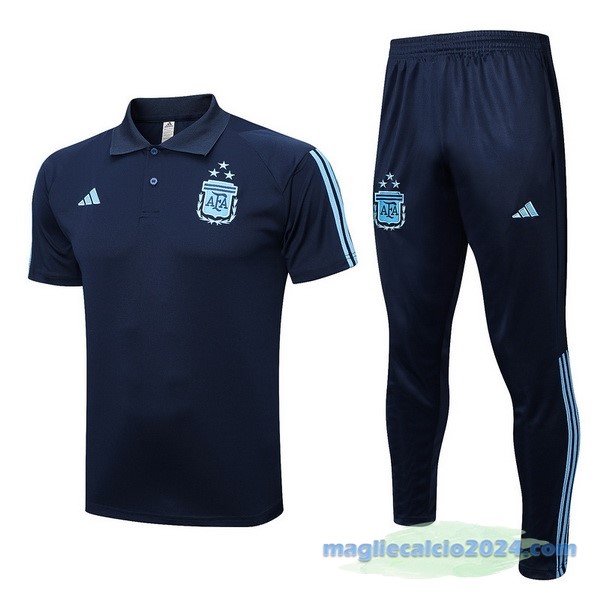 Set Completo Polo Argentina 2023 Azul Navy Poco Prezzo