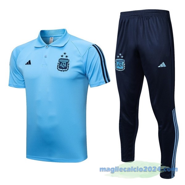 Set Completo Polo Argentina 2023 Azul Poco Prezzo