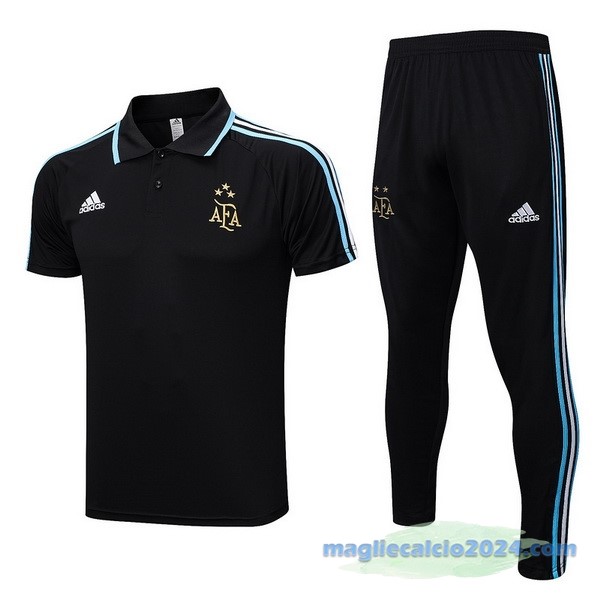 Set Completo Polo Argentina 2023 Nero Poco Prezzo