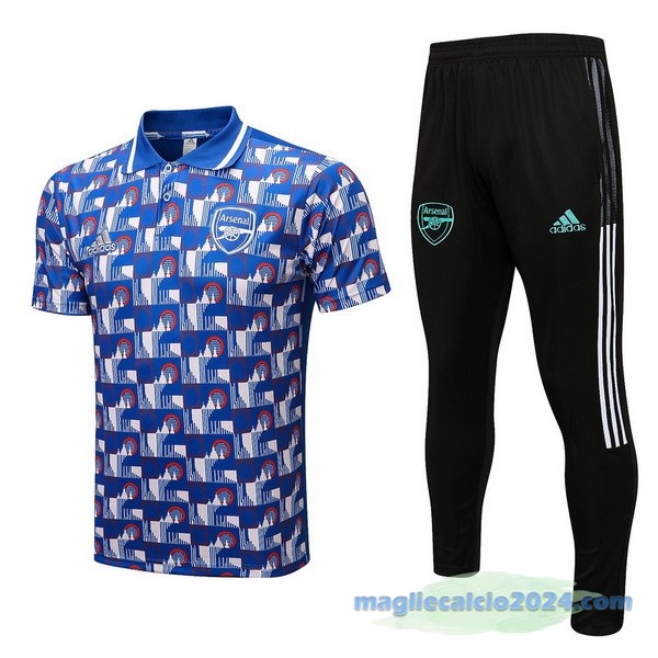 Set Completo Polo Arsenal 2022 2023 Azul Nero Poco Prezzo