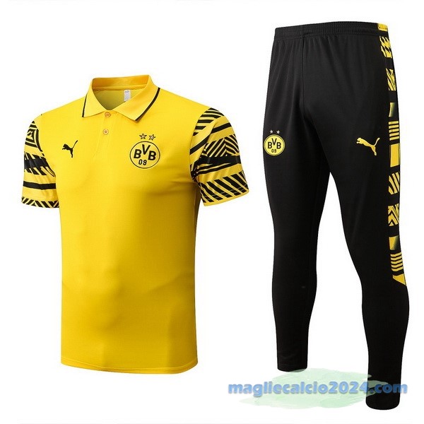 Set Completo Polo Borussia Dortmund 2022 2023 Giallo Nero Poco Prezzo