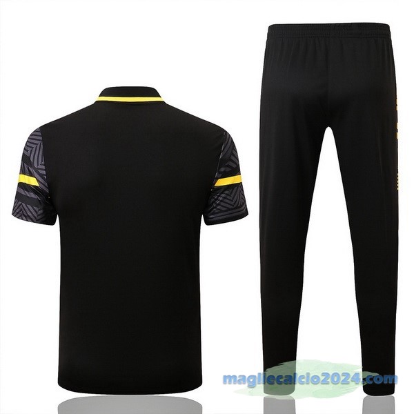 Set Completo Polo Borussia Dortmund 2022 2023 Nero I Giallo Poco Prezzo