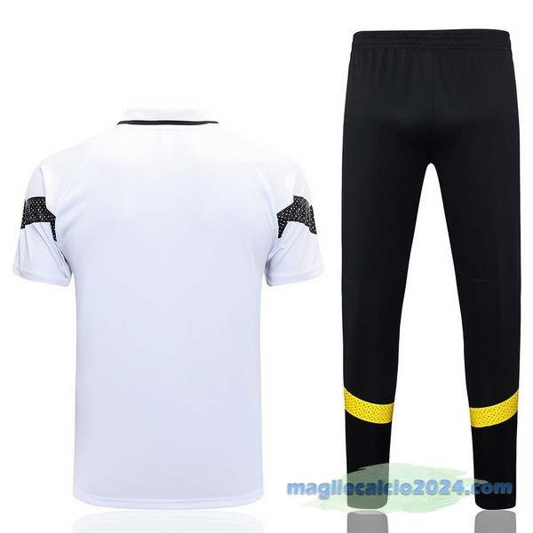 Set Completo Polo Borussia Dortmund 2023 2024 Bianco Nero Poco Prezzo